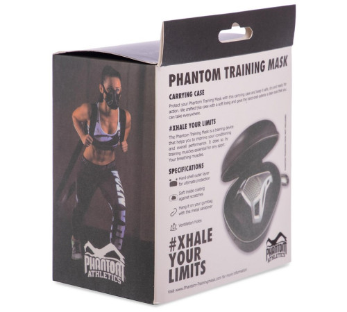 Маска тренувальна дихальна для кросфіту Training Mask SP-Sport PHANTOM чорний