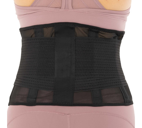 Пояс корсетний для спорту MUTE WAIST SUPPORT розмір S-L чорний