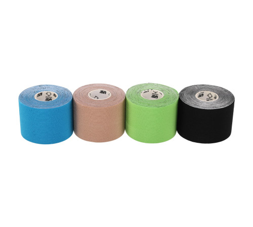 Кінезіо тейп для обличчя та тіла Kinesio tape RIGORER розмір 5м кольори в асортименті