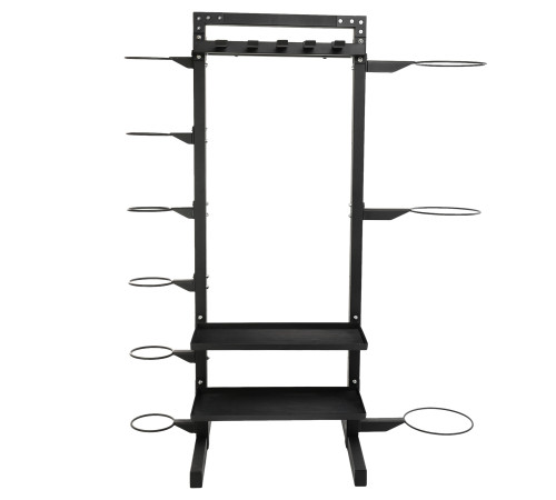 Стелаж модульний для інвентаря кросфіт STORAGE RACK LiveUp розмір-156,5x76,6x197,4см чорний