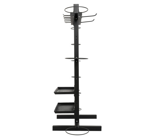 Стелаж модульний для інвентаря кросфіт STORAGE RACK LiveUp розмір-156,5x76,6x197,4см чорний