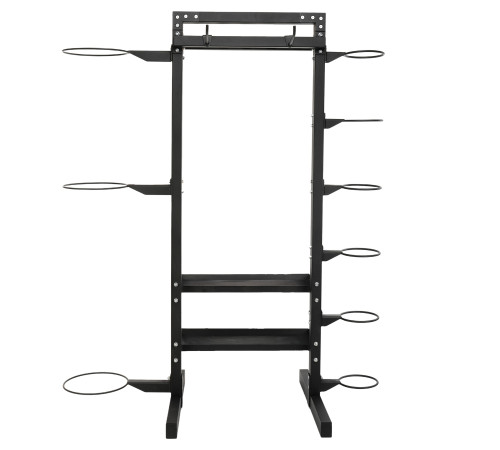 Стелаж модульний для інвентаря кросфіт STORAGE RACK LiveUp розмір-156,5x76,6x197,4см чорний