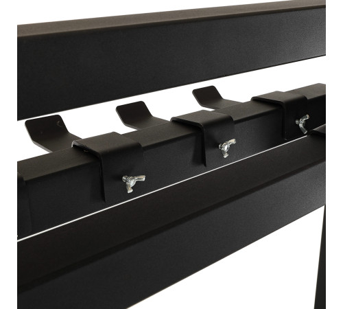 Стелаж модульний для інвентаря кросфіт STORAGE RACK LiveUp розмір-156,5x76,6x197,4см чорний