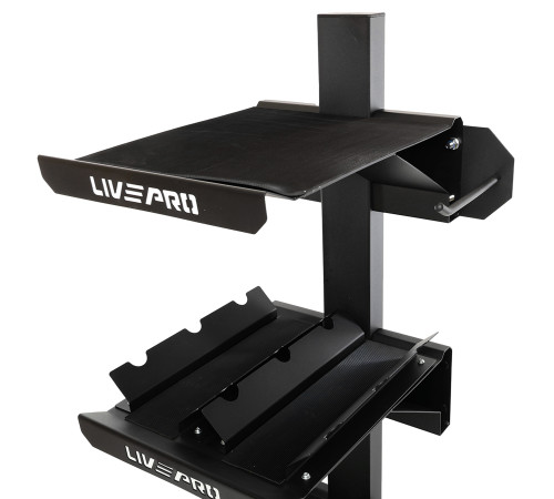 Стелаж модульний для інвентаря кросфіт STORAGE RACK LiveUp розмір-55x60x180см чорний