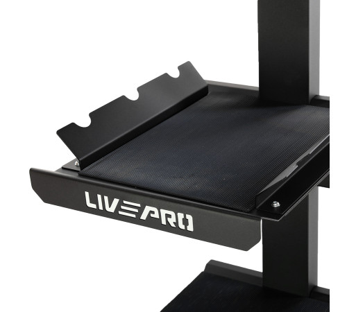 Стелаж модульний для інвентаря кросфіт STORAGE RACK LiveUp розмір-55x60x180см чорний