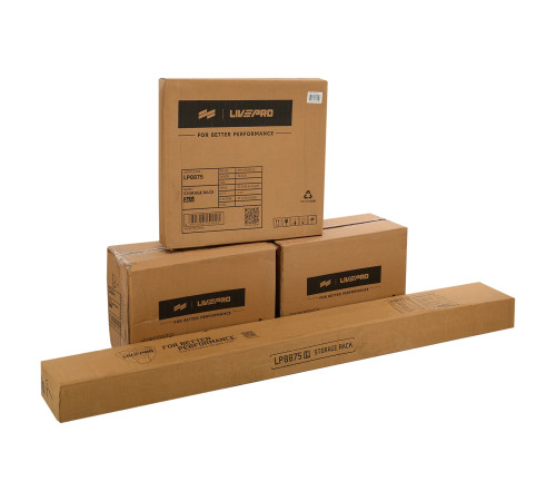 Стелаж модульний для інвентаря кросфіт STORAGE RACK LiveUp розмір-55x60x180см чорний