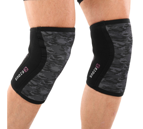 Наколенники для приседа и пауэрлфтинга 2штуки CROSSFIT KNEECAP EZOUS S-XL камуфляж