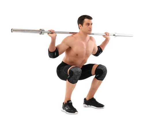 Наколенники для приседа и пауэрлфтинга 2штуки CROSSFIT KNEECAP EZOUS S-XL камуфляж