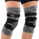 Наколінники спортивні еластичні компресійні з фіксуючим ременем KNEE BRACE EZOUS 2шт M-XL сірий-чорний