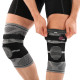 Наколінники спортивні еластичні компресійні з фіксуючим ременем KNEE BRACE EZOUS 2шт M-XL сірий-чорний