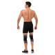 Наколінники спортивні еластичні компресійні з фіксуючим ременем KNEE BRACE EZOUS 2шт M-XL сірий-чорний