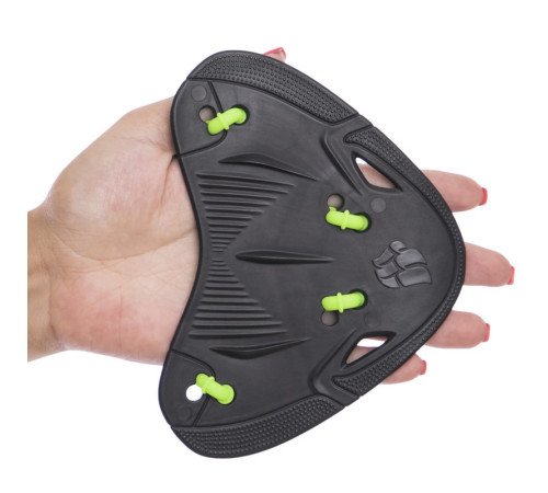 Лопатки на пальцы для плавания MadWave FINGER PADDLES черный