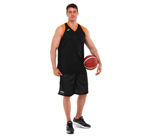 Шорти баскетбольні двосторонні Joma ROOKIE 4XS-3XL чорний-білий