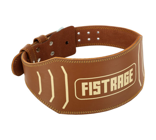 Пояс атлетичний шкіряний FISTRAGE спинка-15см розмір-S-XL коричневий