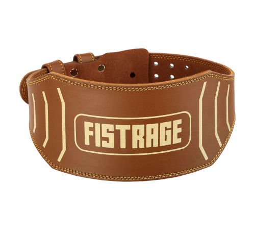 Пояс атлетичний шкіряний FISTRAGE спинка-15см розмір-S-XL коричневий