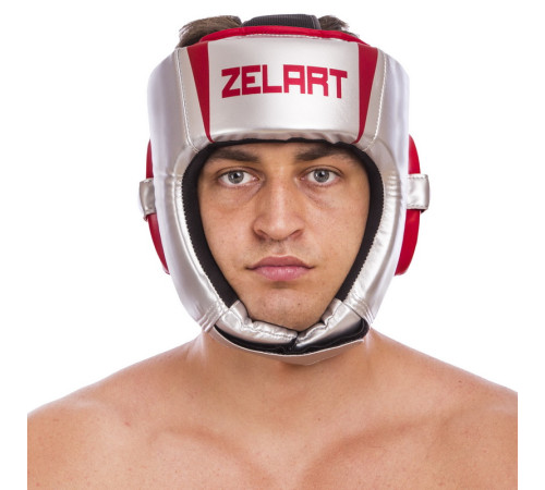 Шолом боксерський відкритий PU ZELART M-XL кольори в асортименті
