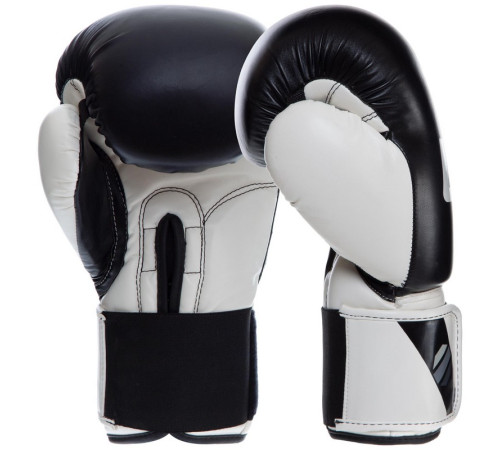Рукавиці боксерські на липучці PU UFC PRO Compact L білий-чорний