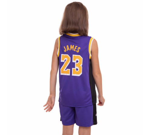 Форма баскетбольна дитяча NBA клуб Los Angeles Lakers 23 S-2XL кольори в асортименті