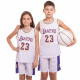 Форма баскетбольна дитяча NBA клуб Los Angeles Lakers 23 S-2XL кольори в асортименті