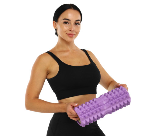 Ролер масажний циліндр (ролик мфр) 33см Grid Spine Roller SP-Sport кольори в асортименті