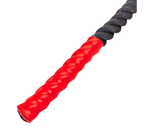 Канат для кросфіту Combat Battle Rope Zelart 12м чорний