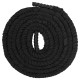 Канат для кросфіту в захисному рукаві Combat Battle Rope BATTLE ROPE Zelart 9м чорний