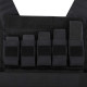 Жилет обважнювач з регульованою вагою Zelart WEIGTH VEST вага-1-20кг чорний