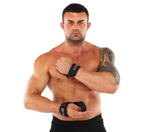 Лямки для тяги LIFTING STRAP EZOUS 2шт черный-серый