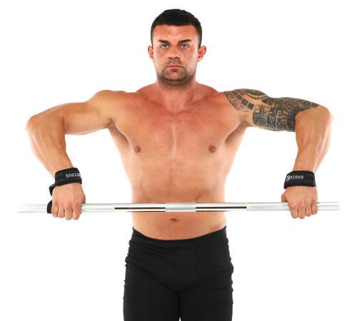 Лямки для тяги LIFTING STRAP EZOUS 2шт черный-серый