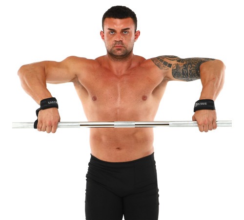Лямки для тяги LIFTING STRAP EZOUS 2шт черный-серый