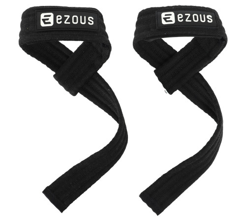 Лямки для тяги LIFTING STRAP EZOUS 2шт чорний