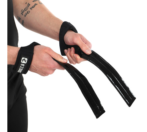 Лямки для тяги LIFTING STRAP EZOUS 2шт чорний