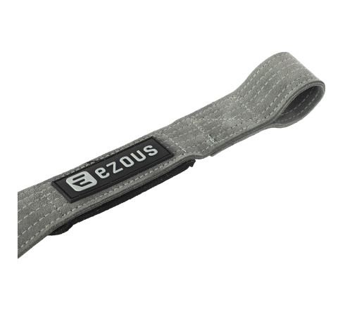 Лямки для тяги LEATHER LIFTING STRAP EZOUS 2шт сірий