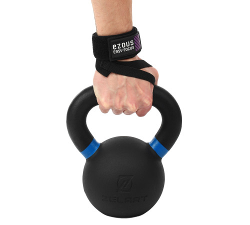Бинти кистьові для жиму LIFTING WRAPS EZOUS 2штуки чорний