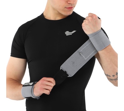 Бинти кистьові для жиму STRENGTH WRIST WRAPS (SOLID SUPPOR) EZOUS 2штуки фіолетовий