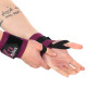 Бинти кистьові для жиму STRONG WRIST WRAPS EZOUS 2штуки чорний-фіолетовий