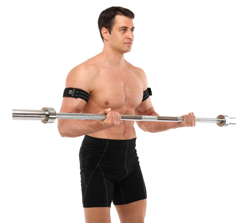 Ленты для тренировок бицепса BFR ремни Kaatsu OCCLUSION BANDS EZOUS 2шт черный-серый