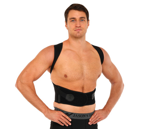 Коректор постави для спини регульований MUTE STRAP SUPPORT чорний