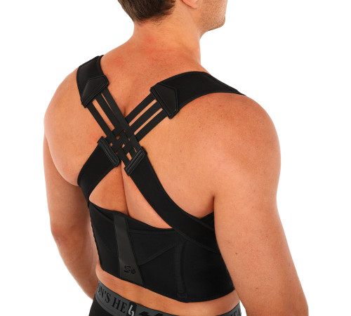 Коректор постави для спини регульований MUTE STRAP SUPPORT чорний