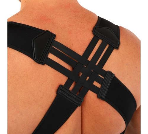 Коректор постави для спини регульований MUTE STRAP SUPPORT чорний