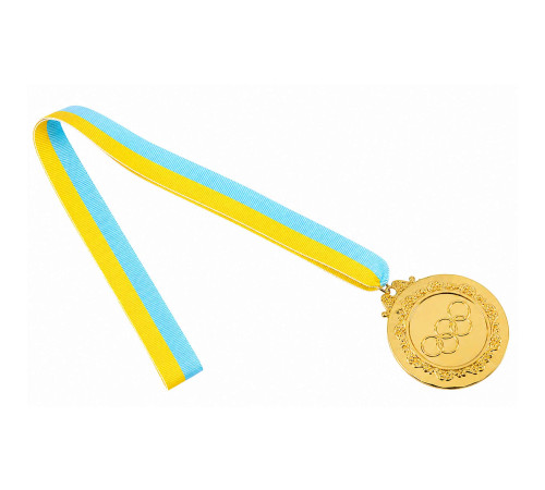 Медаль спортивна зі стрічкою кольорова тематична SP-Sport Олімпіада ø6,5см золото, срібло, бронза