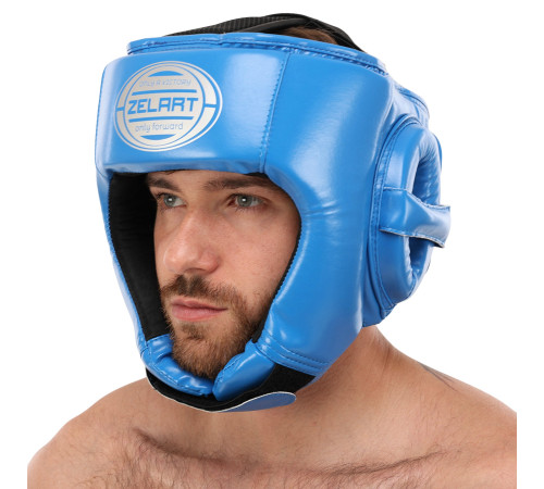 Шолом боксерський відкритий PU ZELART M-XL кольори в асортименті