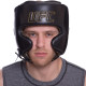 Шолом боксерський у мексиканському стилі шкіряний UFC PRO Prem Lace Up S-M чорний