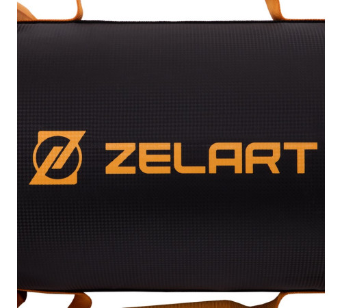 Мешок утяжелитель для функционального тренинга Power Bag Zelart 15кг черный-оранжевый