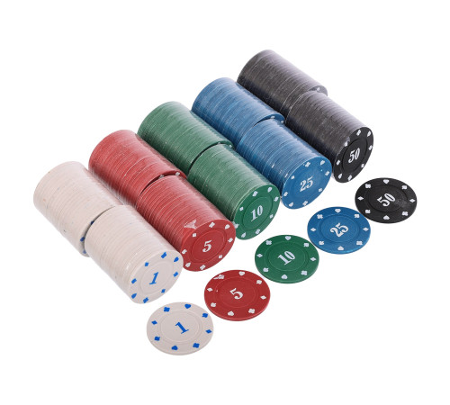 Набір для покеру в металевій коробці Texas Holdem Poker set SP-Sport 200 фішок