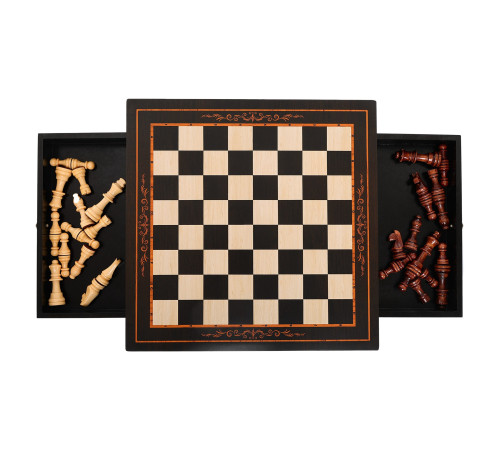 Шахматы настольная игра деревянные на магнитах Xinliye размер 38x38х2,5 см