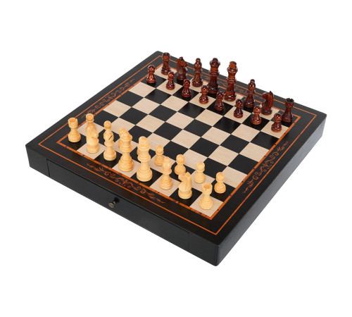 Шахматы настольная игра деревянные на магнитах Xinliye размер 38x38х2,5 см