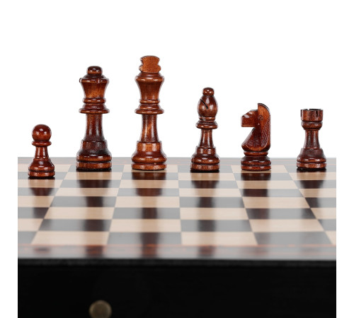 Шахматы настольная игра деревянные на магнитах Xinliye размер 38x38х2,5 см