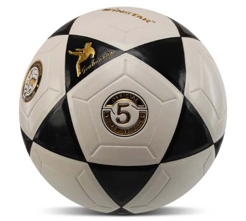 Мяч футбольный WINSTAR №5 PU белый-черный