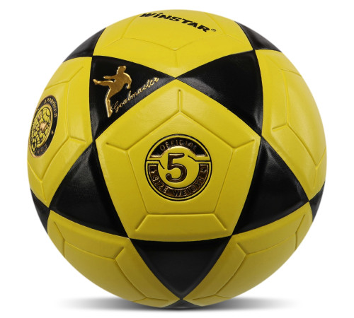М'яч футбольний WINSTAR №5 PU жовтий-чорний